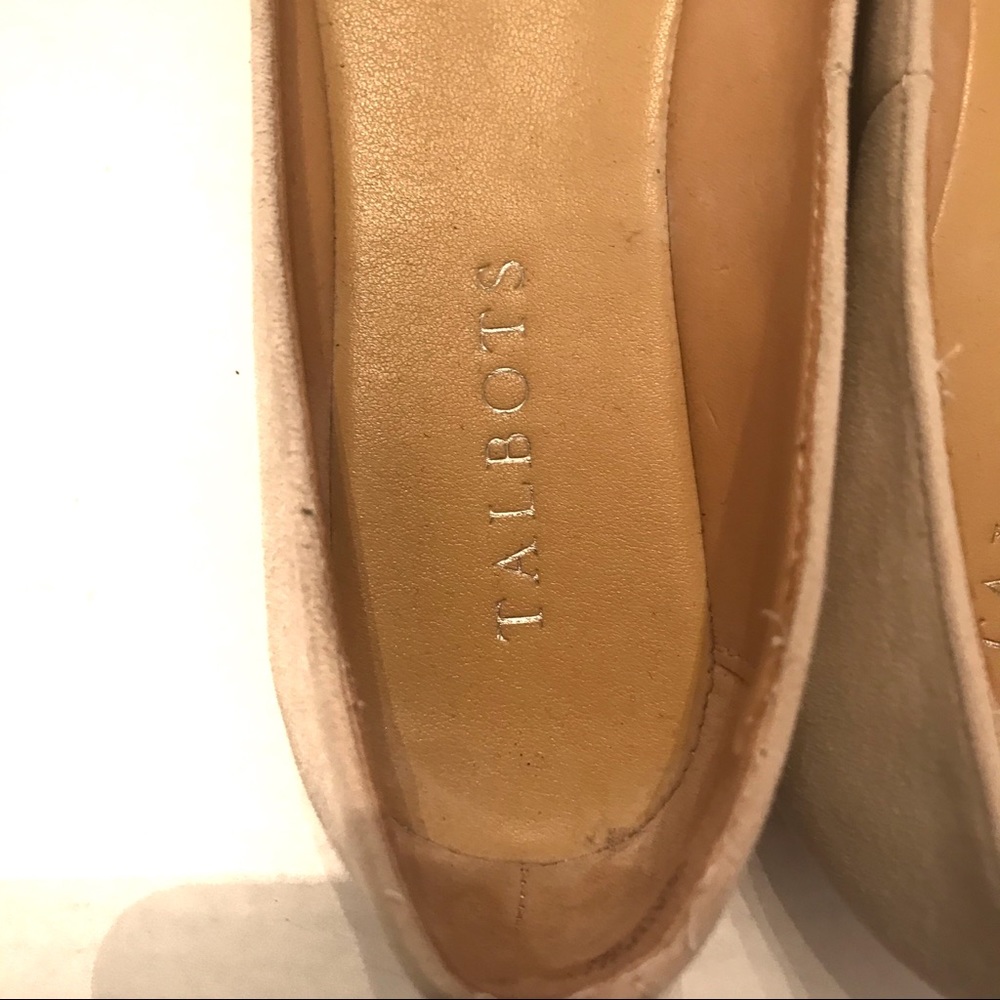 Talbots Cream Suede Shoes Size 5 - Picture 3 of 5